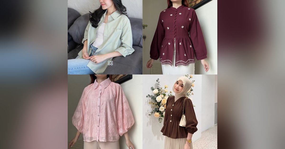 Atasan Bordir Buat Kerja, Kuliah, sampai Kondangan — 10 Blouse & Kemeja Korean Style Berdasarkan Kebutuhan