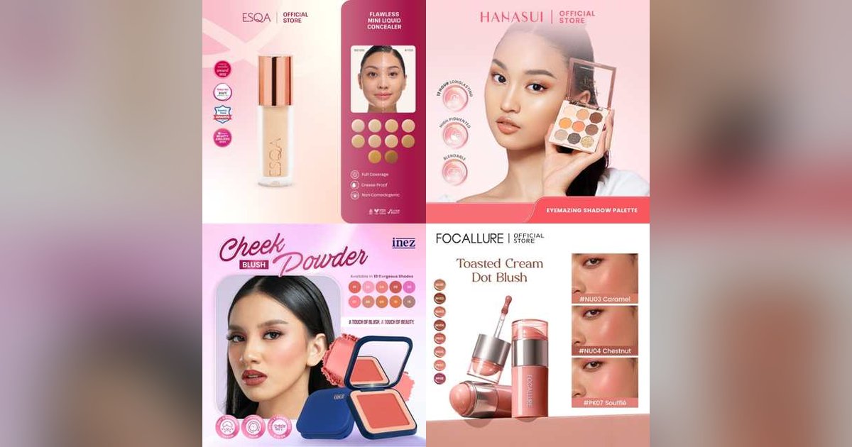Butuh Eyeshadow, Concealer, sampai Blush? 7 Rekomendasi Makeup Mata & Pipi Berdasarkan Kebutuhan